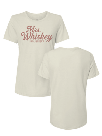 Mrs. Whiskey Tee - Tan 1