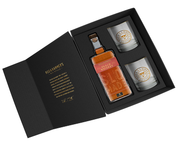 Peach Whiskey & Rocks Glass Gift Box 1